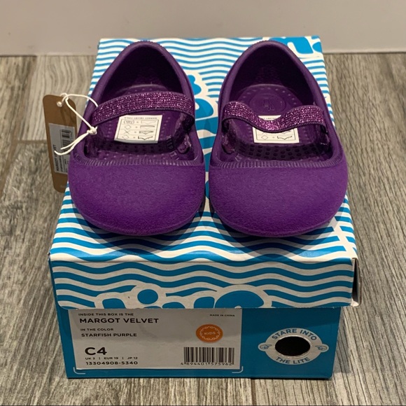 Native Margot Velvet Infant/Toddler Shoes, Size 4 - Picture 2 of 7